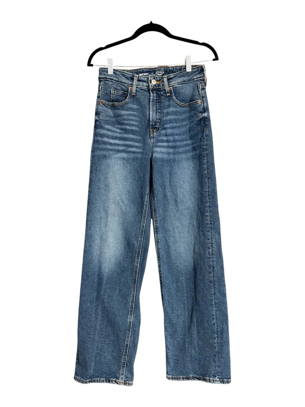 Old Navy Sky-Hi Wide Leg Jeans Size 2 Extra High Rise Secret Smooth Pockets